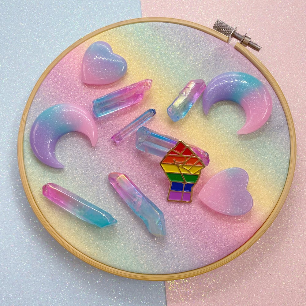 Image of LGBTQ+ Pride Flag Enamel Pin