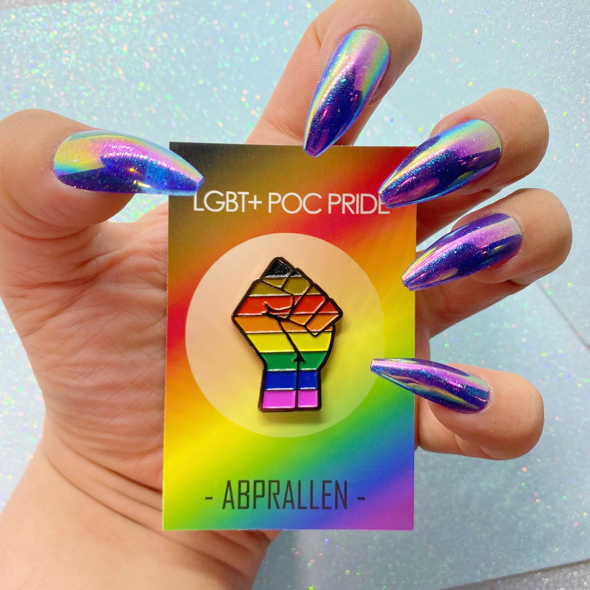 Poc Lgbt Pride Flag Enamel Pin Abprallen