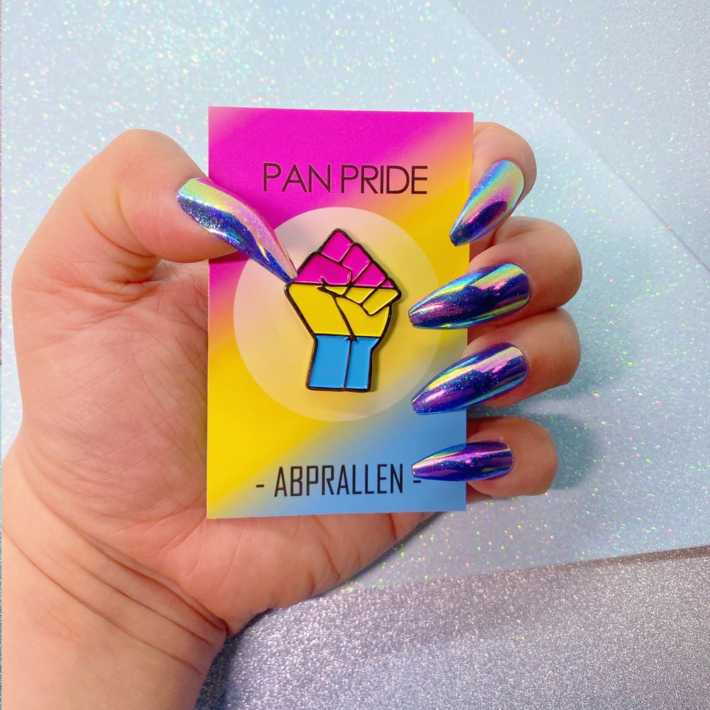 Image of Pansexual Pride Flag Enamel Pin