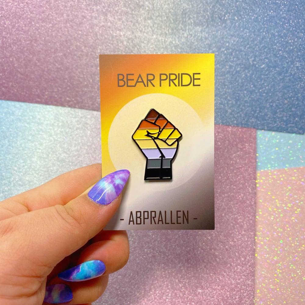 Image of Bear Pride Flag Enamel Pin