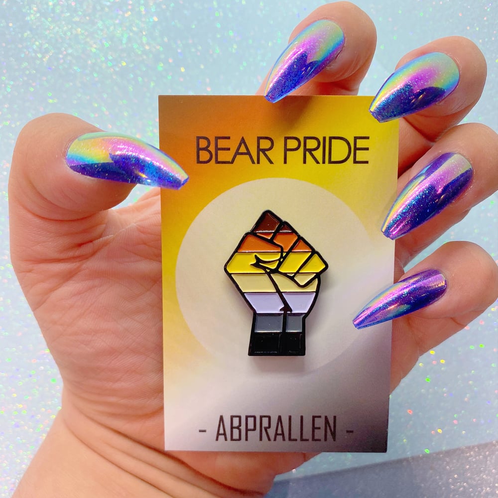 Image of Bear Pride Flag Enamel Pin