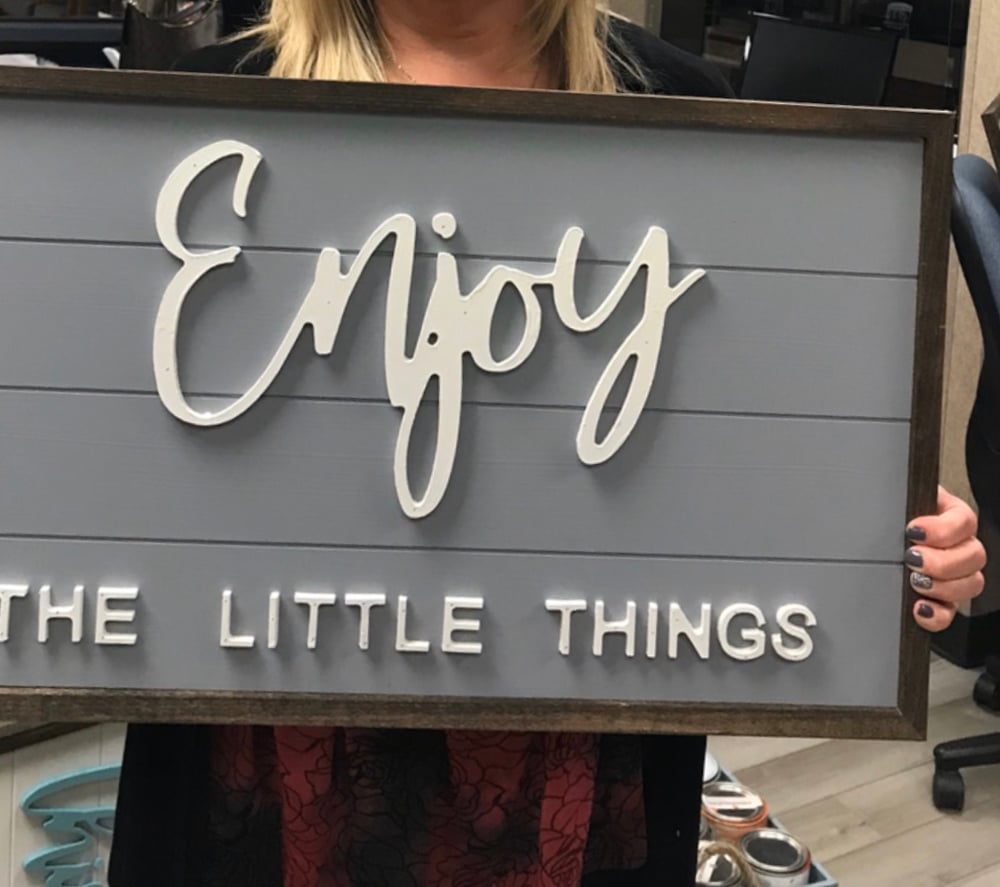 Image of Enjoy the little things 24 x 14