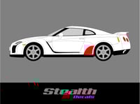 Image 2 of 2x Nissan GTR Stone Guard Chip Protection film