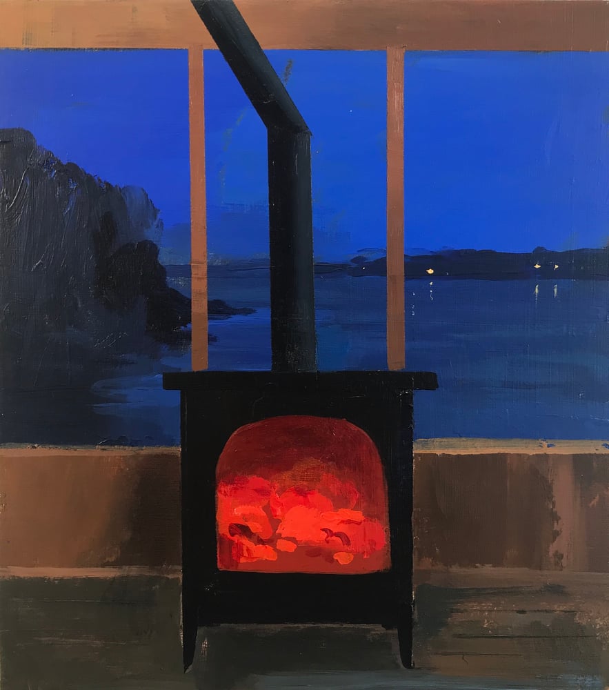 Image of Boat house stove sketch 