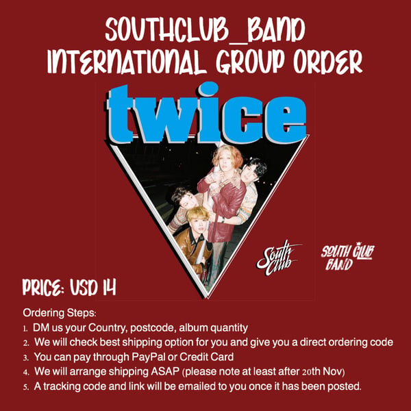 Image of Pre-Order South Club 4th Single Album "Twice"