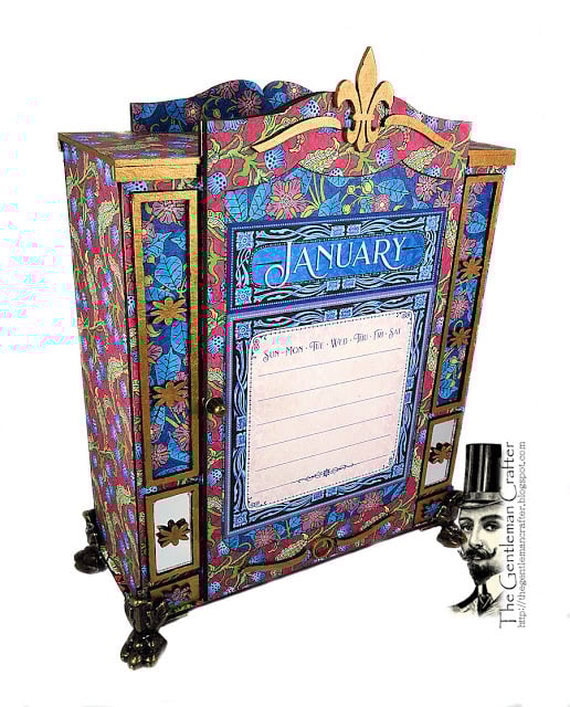 Image of The Fashion Forward Calendar Armoire- Chipboard Kit