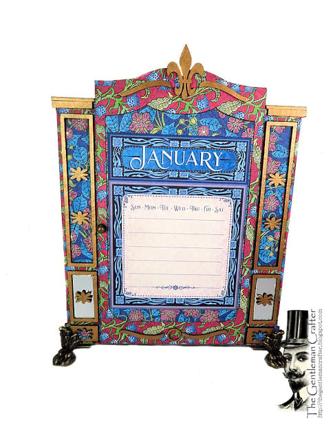 Image of The Fashion Forward Calendar Armoire- Chipboard Kit