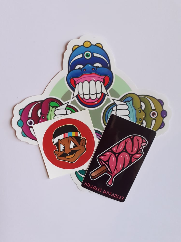 Image of Charlie Mcfarley Sticker pack.