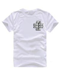 Image 1 of ANTI COOL KIDS BLOCK TEE WHITE