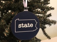 Acrylic PA "state" Ornament