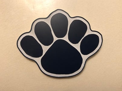 Image of Acrylic Lion's Paw Magnet