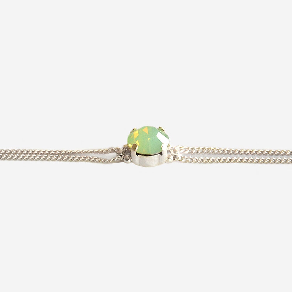 Image of Bracelet vert Opale "Cab"
