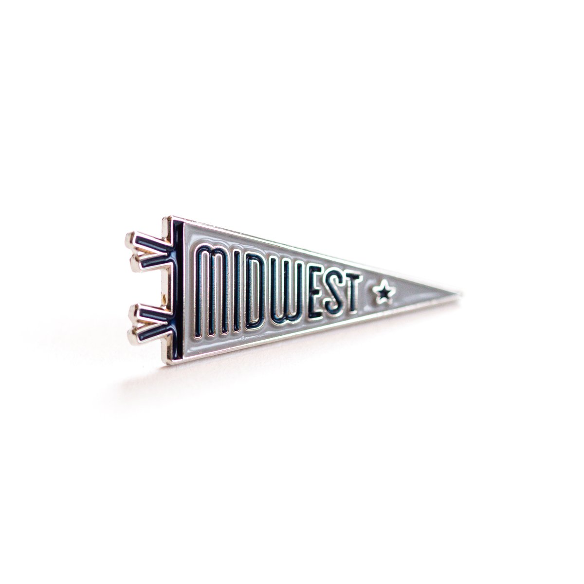 Image of Midwest Pennant Enamel Pin