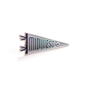 Image of Midwest Pennant Enamel Pin