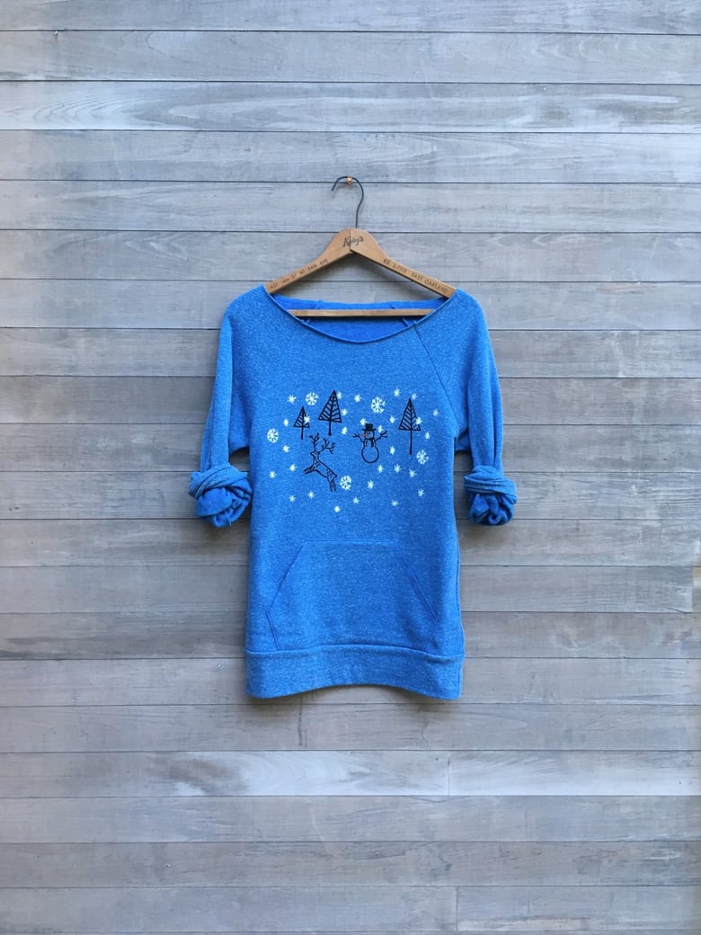 Image of Christmas Sweater in Blue
