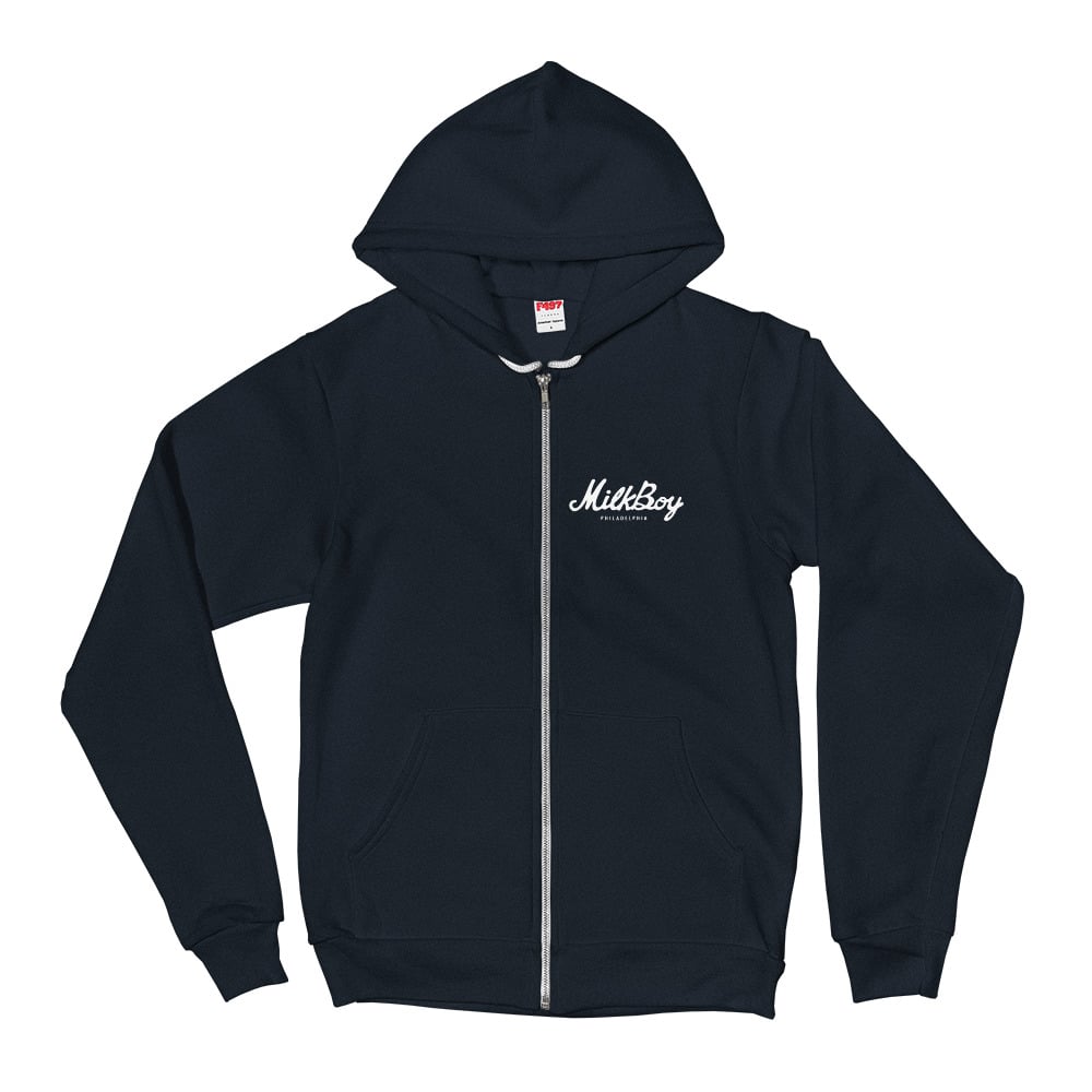 MilkBoy Cab Zip Up Hoodie Navy