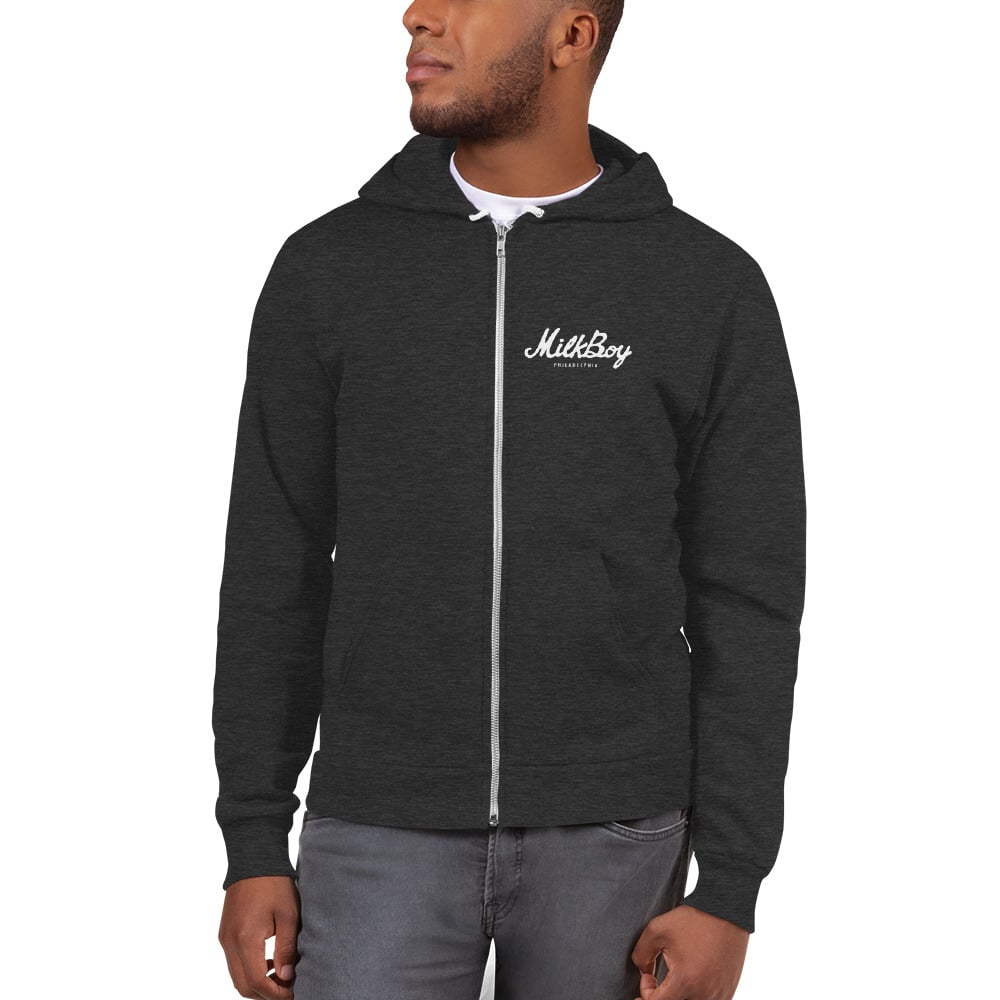 MilkBoy Cab Zip Up Hoodie Heather Grey