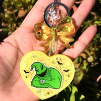 Gamblin’ Boogie Man Large Resin Heart Charm Keychain