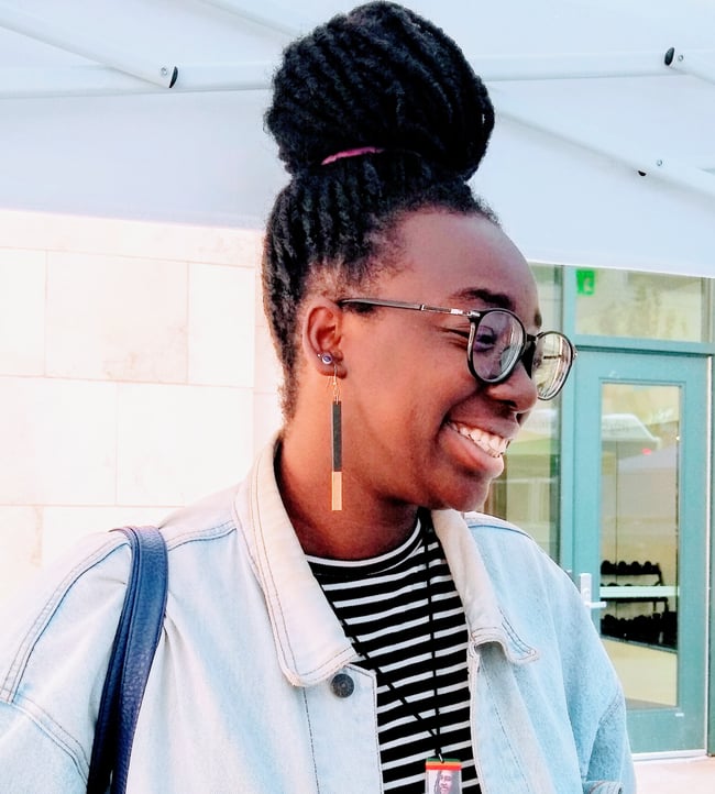 Gold Dipped Noir Wood Earrings