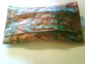 Image of Handmade Clutch- Teal Fabric