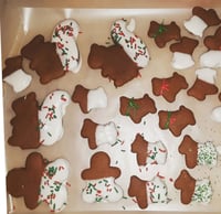 Winter Wooferland Holiday Decorated Gingerbread Cookies - XL Box