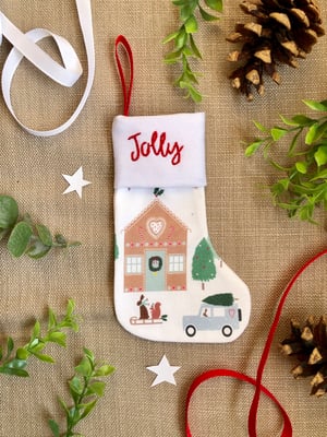 Image of In the Christmas Forest Mini Stocking
