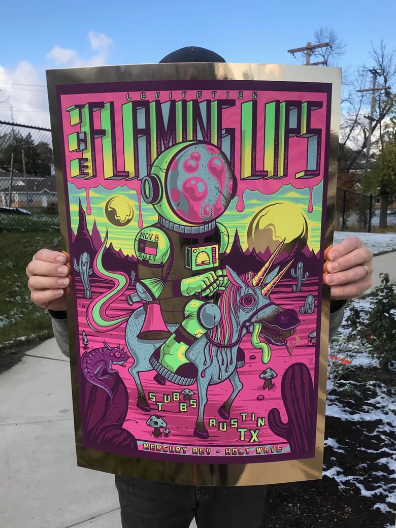 Image of The Flaming Lips - Levitation 2019 - Gold Foil Edition