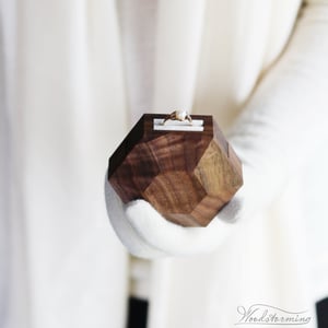 Image of Rotating hexagon shape ring box by Woodstorming