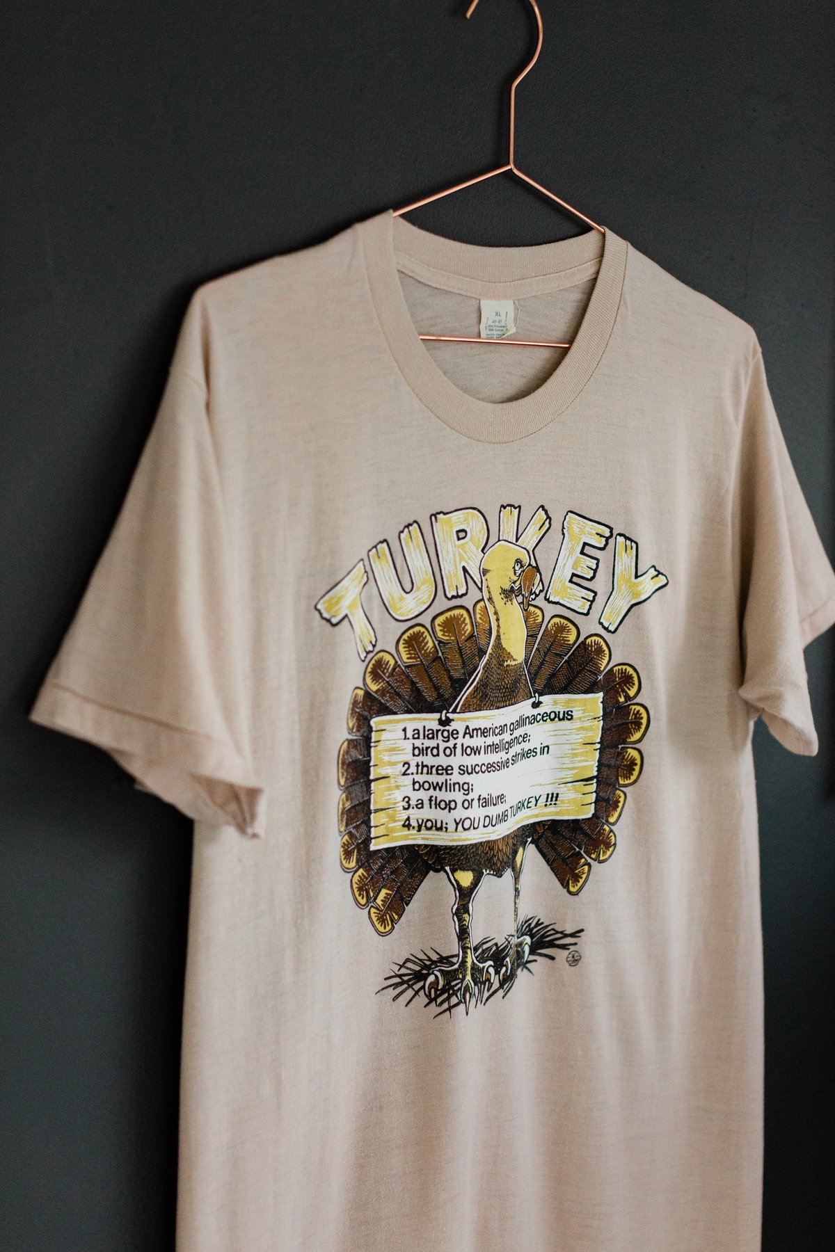 Image of 80s “You, You Dumb” Turkey Shirt