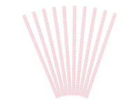 Image 3 of Pajitas de papel rosa chevron