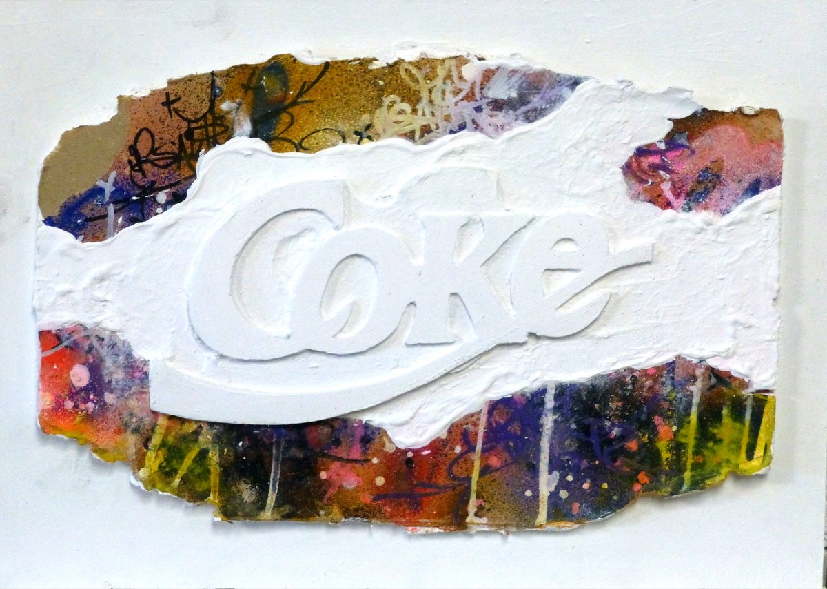 Image of COKE! Sculpture 30x40 cm 2019.
