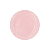 Image 1 of Platos de papel rosa - 6 uds