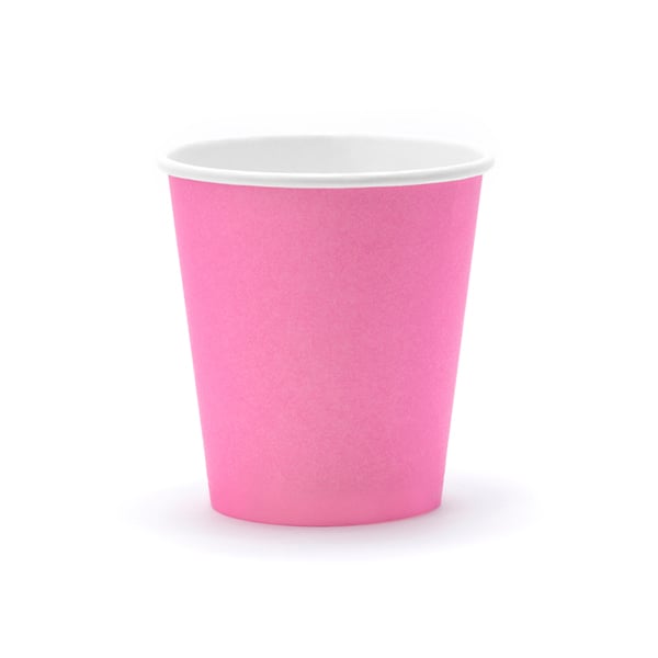 Image of Vasos rosa chicle - 6 uds