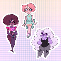 Image 1 of Steven Universe 3" Acrylic Charms 