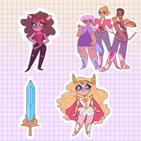 Image 1 of She-ra 3" Acrylic Charms 