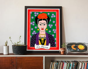 Image of La Reina Frida Kahlo Fine Art Print