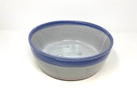 Image 1 of Pet Bowl Large, Blue rim