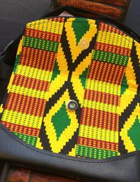 Image 2 of Designs By IvoryB Fanny Pack-Kente Yellow Ankara African Print