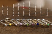 Image 5 of Choose your own stone and metal stacking rings