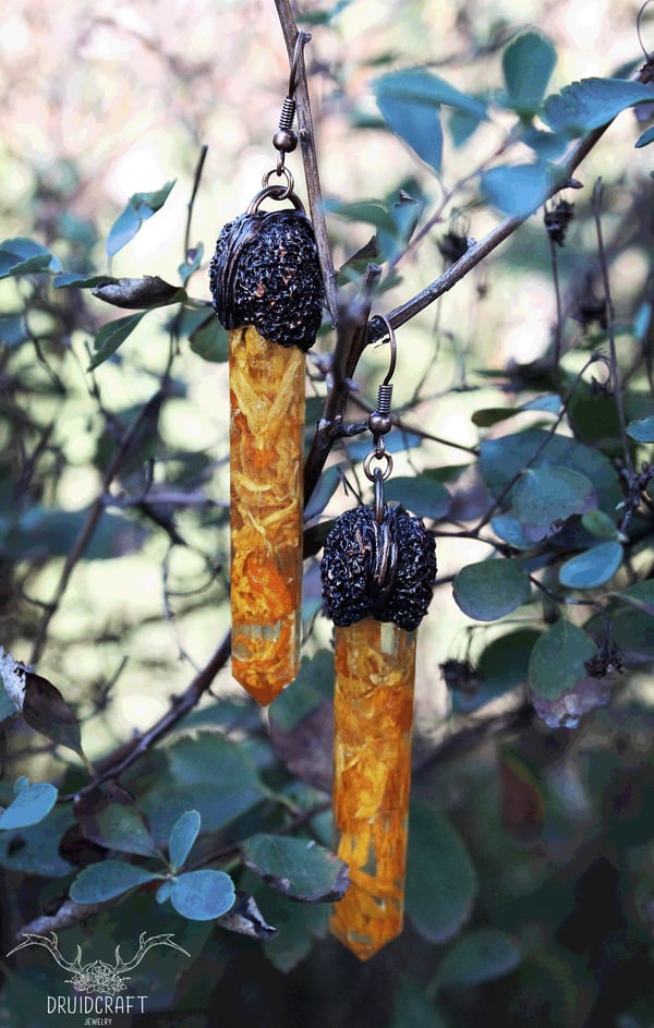 Image of Calendula Resin Earrings