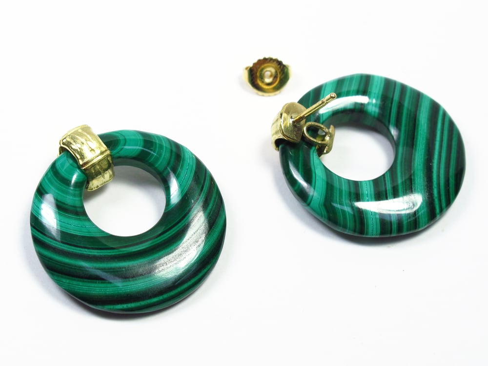 Bamboo door knocker earrings Clearance