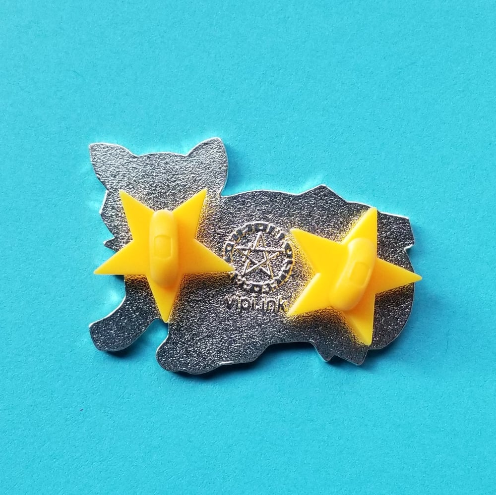 Nikola Tesla's Cat Pin