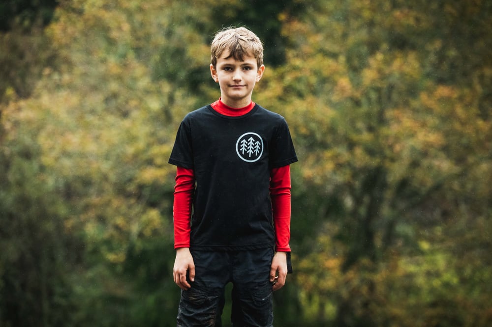 Image of Kids black tee
