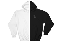 WHITE/BLACK WAKED HOODIE