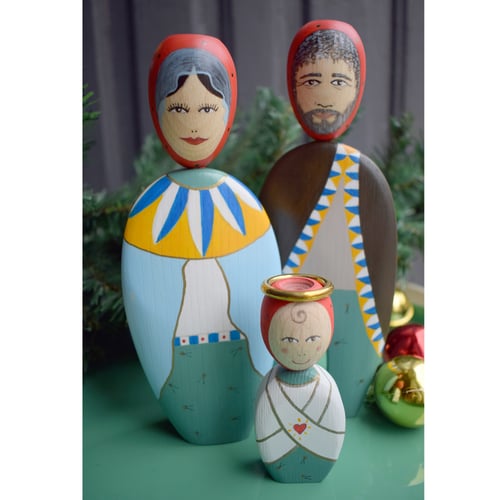 Image of The Holy FicuFamily_ Nativity set