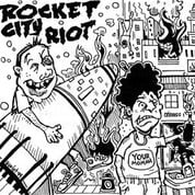 Image of Rocket City Riot Handmade Lathe Cut 7" clear vinyl