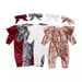 Image of ROCK BOTTOM BLOWOUT Crushed Velvet Romper with Headband - Sizes 3-24 m available 