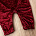 Image of ROCK BOTTOM BLOWOUT Crushed Velvet Romper with Headband - Sizes 3-24 m available 