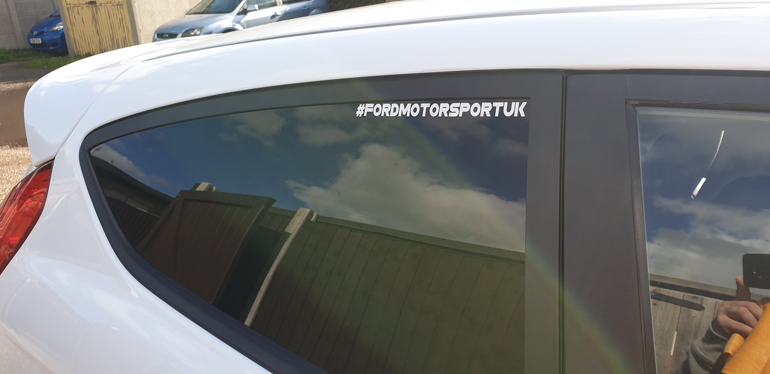 Image of 2 x #FordMotorsportUK Small stickers