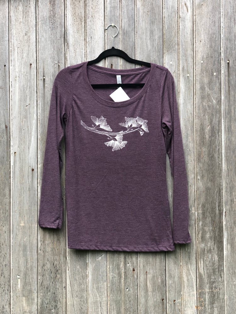 Image of Ginkgo- women’s fitted long sleeve